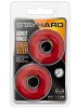 Stay Hard Oversized Donut Penisringar, Röd