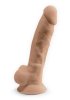 Dual Density Dildo med pung 23 cm