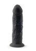 Dual Density Svart Dildo 19 cm