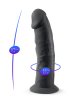 Dual Density Svart Dildo 19 cm