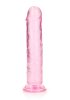 Crystal Clear dildo 18 cm, Pink
