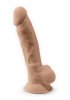 Dual Density Dildo med pung 23 cm