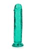 Crystal Clear dildo 18 cm, Turkos