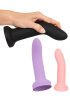 Strap-On Set, Harness 3 flexible silicone dildos
