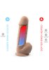 Dual Density Dildo med pung 22 cm