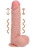 Realrock Vibrating and Thrusting Straight Cock with Balls 20,3 cm