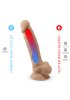 Dual Density Dildo med pung 20 cm