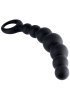 Ribbed Silicone Curved Anal Beads 18 cm