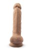Dual Density Dildo med pung 18 cm