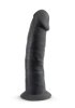 Dual Density Svart Dildo 19 cm