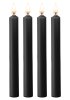 BDSM Vaxljus Svart Large 4-pack