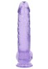 Crystal Clear dildo 25 cm, Purple