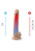 Dual Density Dildo med pung 38 cm