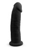 Dual Density Svart Dildo 23 cm