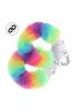 Ouch! Heavy-duty Fluffy Handcuffs - Multicolor 1