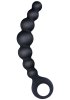 Ribbed Silicone Curved Anal Beads 18 cm