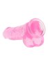 Crystal Clear dildo 25 cm, Pink