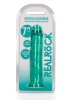 Crystal Clear dildo 18 cm, Turkos