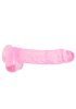 Crystal Clear dildo 22 cm, Pink