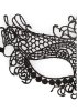 Queen black lace mask