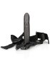 Ouch! Gunmetall Hollow Strap-On 20 cm