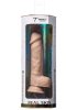 Real Skin Dual Density Dildo med pung 18 cm