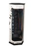 Dual Density Svart Dildo med pung 18 cm