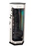 Dual Density Svart Dildo med pung 23 cm