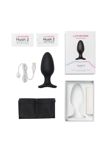 Lovense Hush 2 Bluetooth Butt Plug, 5.7 cm