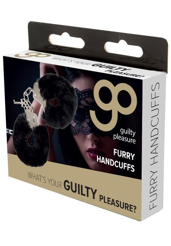 GP Furry Handcuffs Black