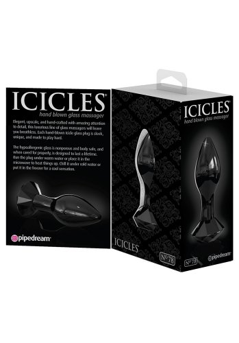 Icicles No.78 Svart Analplugg