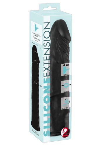 Silicone Extension Black Penisöverdrag