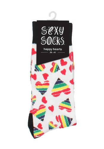 Sexy Socks Happy Hearts 36-41