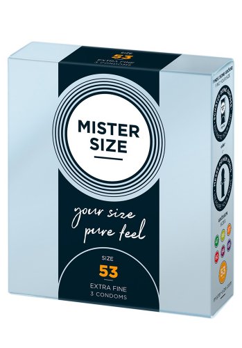 Mister Size Kondomer 53 mm, 3-pack