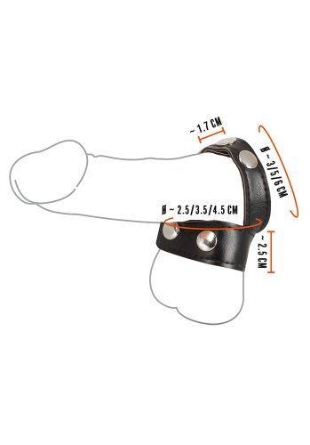 Cock strap with ball stretcher