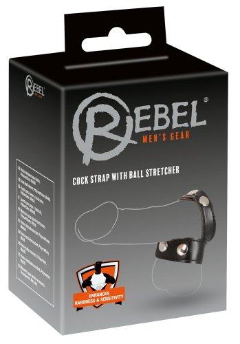 Cock strap with ball stretcher