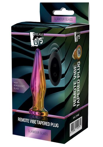 Glamour Glass Remote Vibe Tapered Plug