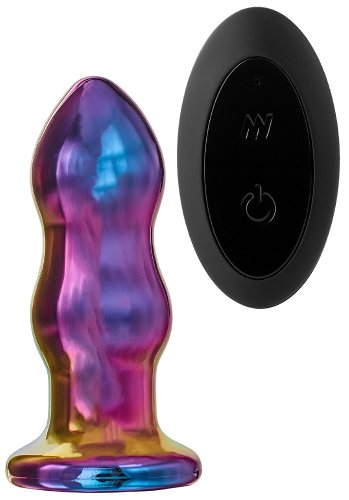 Glamour Glass Remote Vibe Curved Plug
