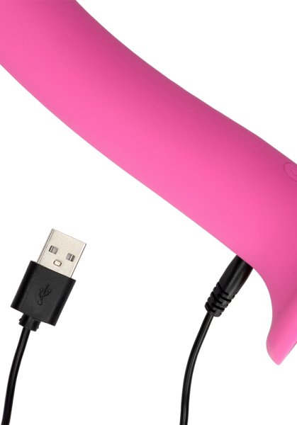 Loveline Non-Phallic Vibrating Dildo, Medium