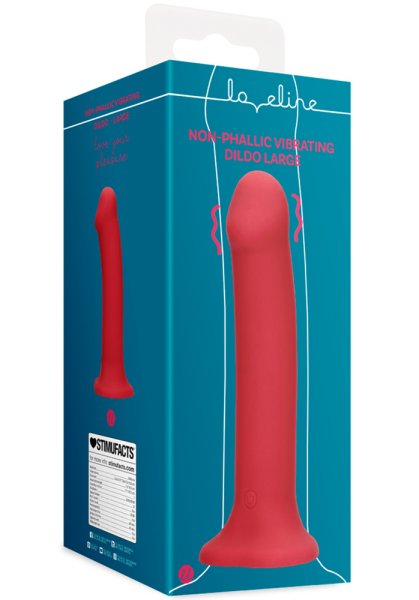 Loveline Non-Phallic Vibrating Dildo, Large