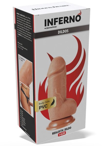 Inferno Realistic Dildo 14 cm