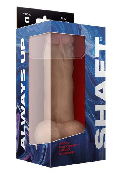Shaft Liquid Silicone Dildo with balls Model C 8,5 Inch, Pine