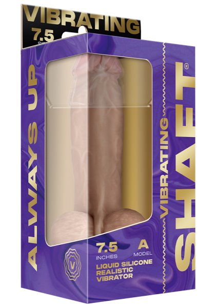 Shaft Vibrating Dildo Model A 7,5 Inch, Pine