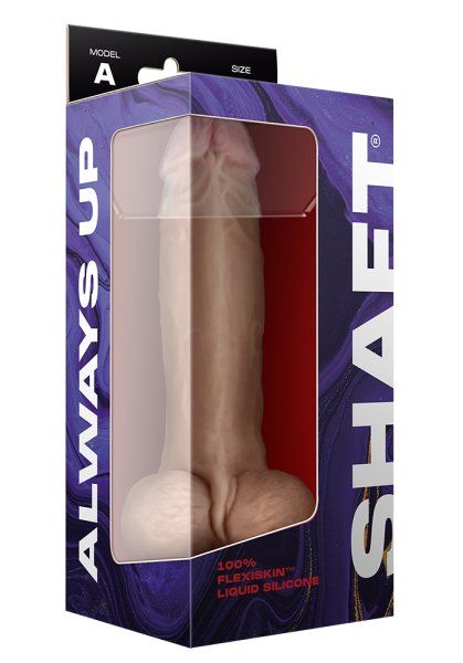 Shaft Liquid Silicone Dildo with balls Model A 9,5 Inch, Pine