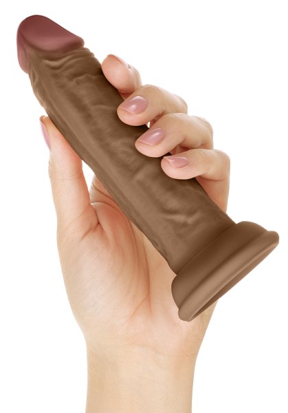 Shaft Liquid Silicone Dildo Model J 5,5 Inch, Oak