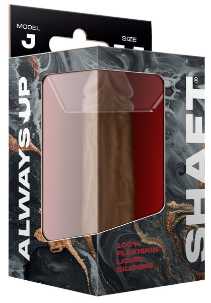 Shaft Liquid Silicone Dildo Model J 5,5 Inch, Oak