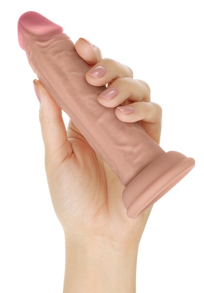Shaft Liquid Silicone Dildo Model J 5,5 Inch, Pine