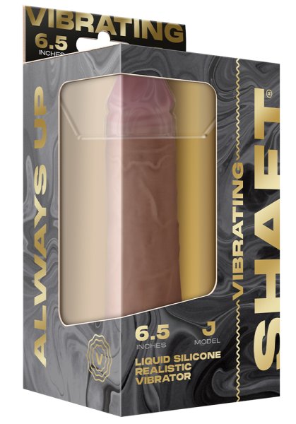 Shaft Vibrating Dildo Model J 6.5 Inch, Pine