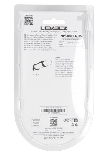 Levelz Tri O Silicone Shaft Cock and Ball Ring