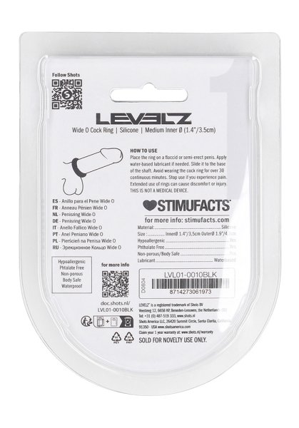 Levelz Wide O Cock Ring Medium